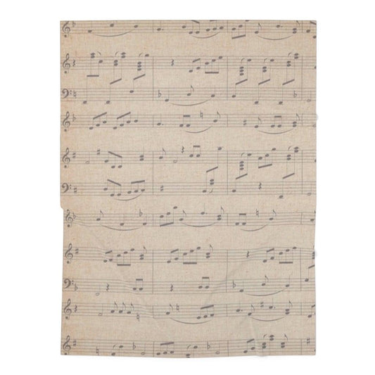 Vintage Music Note Baby Swaddle Blanket | Music Gifts Depot