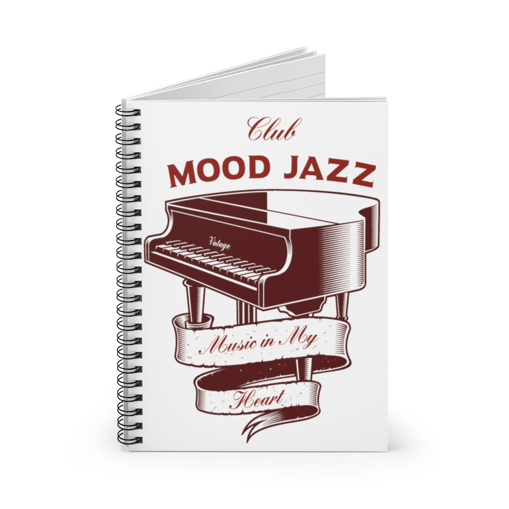 Music In My Heart Piano Spiral Notebook - Ruled Line | Music Gifts Depot
