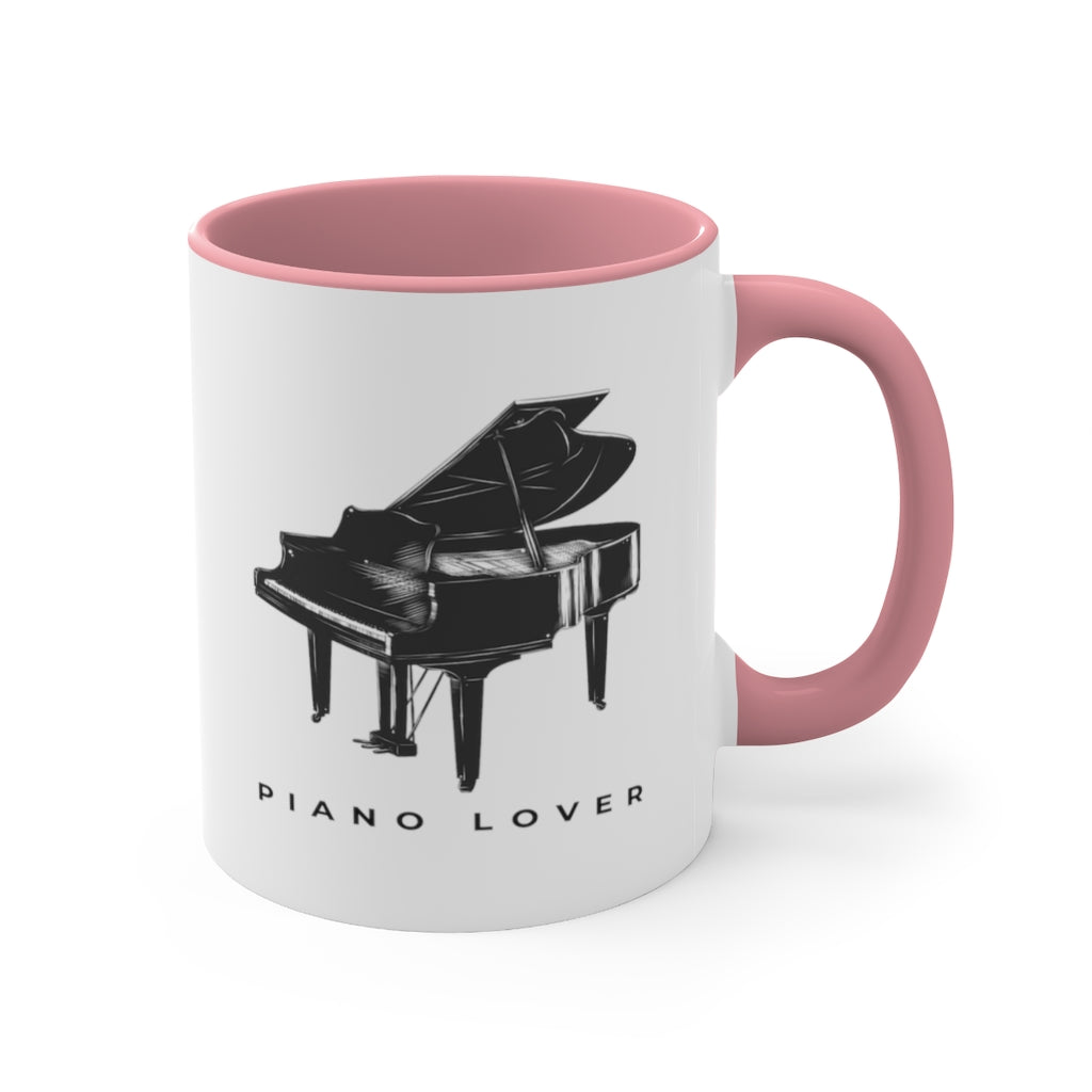 Piano Lover Grand Piano Pianist Coffee Mug, 11oz