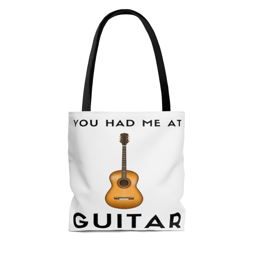 You Had Me Guitar Tote Bag | Music Gifts Depot