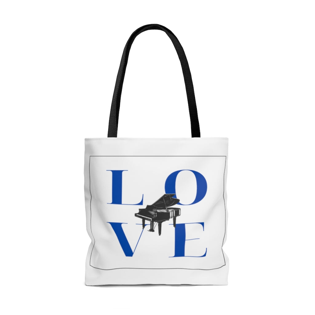 Love Piano Tote Bag | Music Gifts Depot