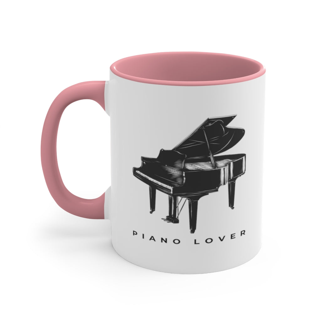 Piano Lover Grand Piano Pianist Coffee Mug, 11oz