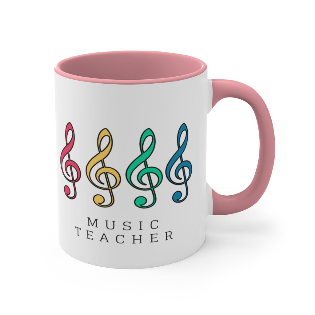 Music Teacher Coffee Mug, 11oz - Music Gifts Depot
