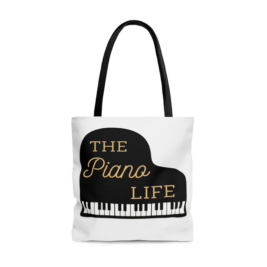 The Piano Life Tote Bag - Music Gifts Depot