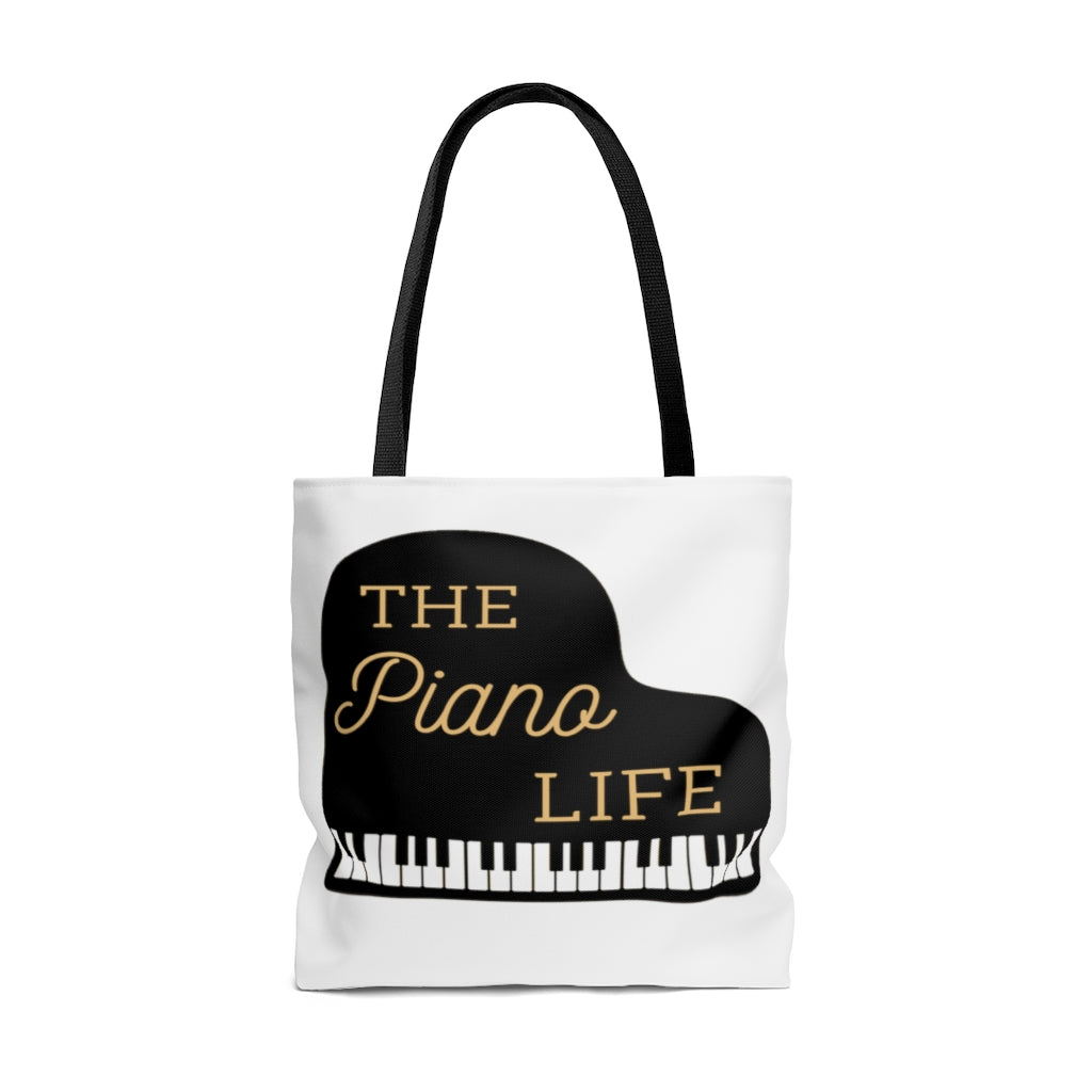 The Piano Life Tote Bag - Music Gifts Depot