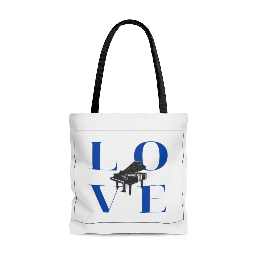 Love Piano Tote Bag | Music Gifts Depot