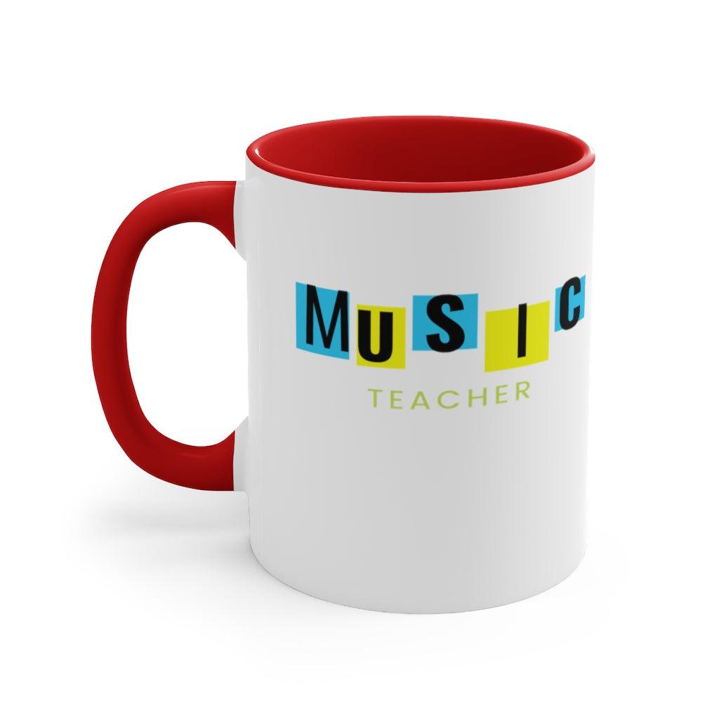 Music Teacher Coffee Mug, 11oz- Music Gifts Depot