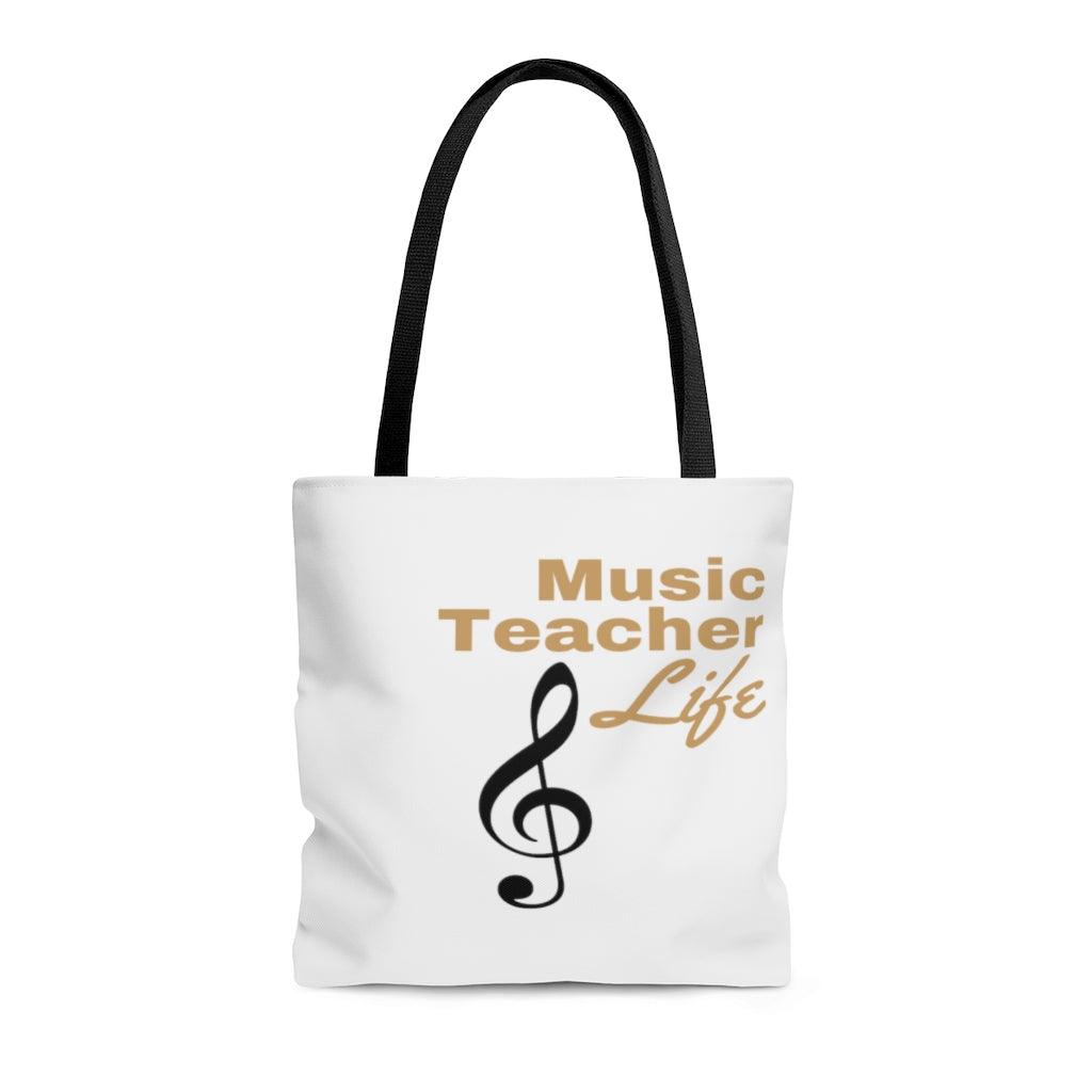 Music Teacher Life Tote Bag - Music Gifts Depot