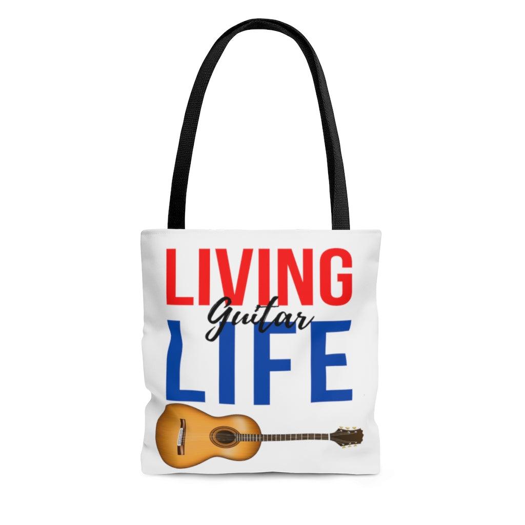 Living Guitar Life Tote Bag | Music Gifts Depot