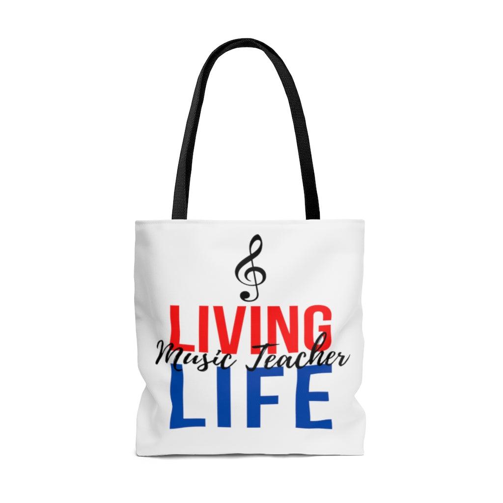Living Music Teacher Life Tote Bag | Music Gifts Depot