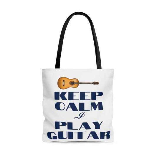 Keep Calm I Play Guitar Tote Bag | Music Gifts Depot