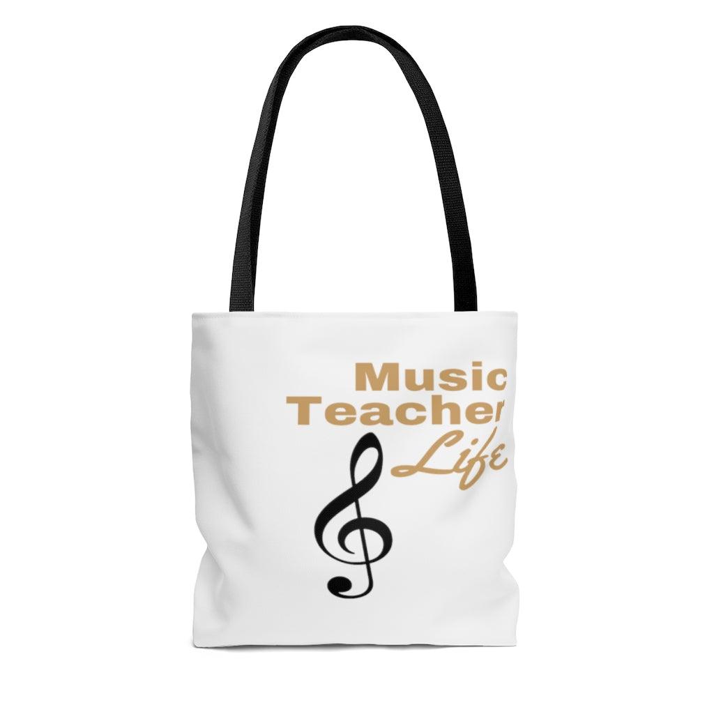 Music Teacher Life Tote Bag - Music Gifts Depot