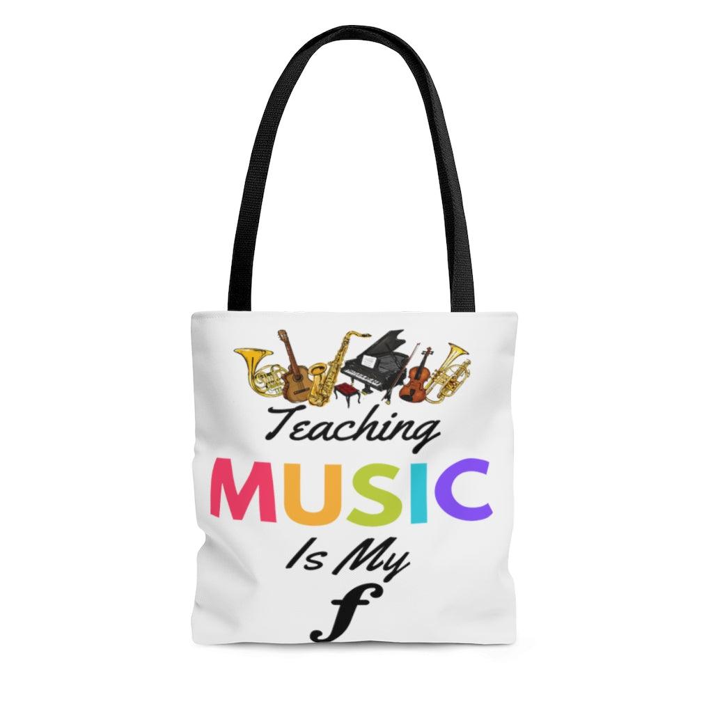 Teaching Music Is My Forte Tote Bag | Music Gifts Depot
