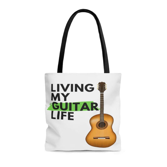 Living My Guitar Life Tote Bag | Music Gifts Depot