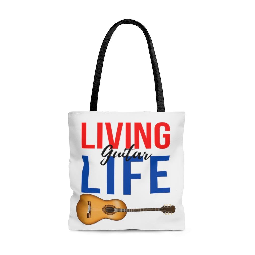 Living Guitar Life Tote Bag | Music Gifts Depot