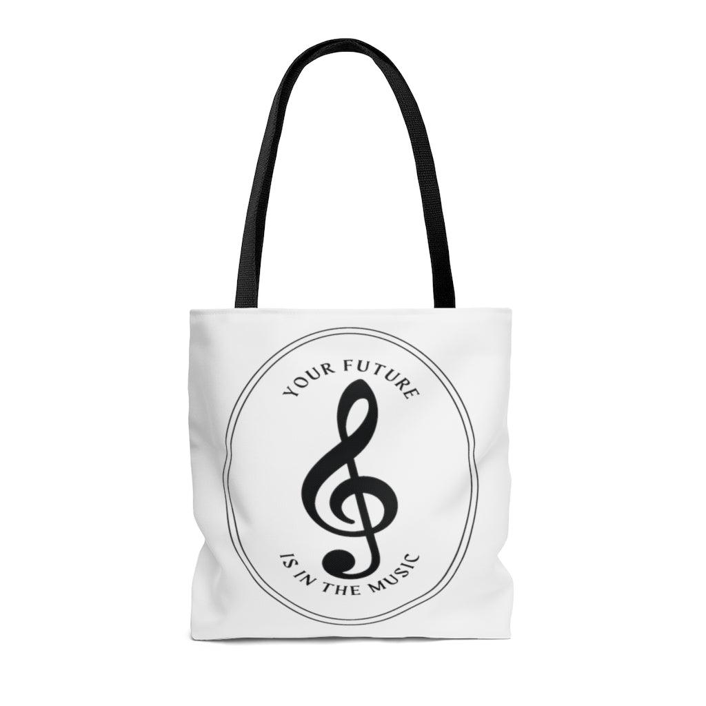 Your Future Is In The Music Tote Bag | Music Gifts Depot