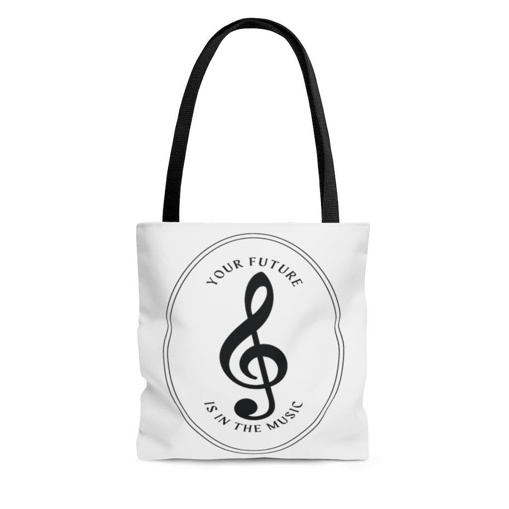 Your Future Is In The Music Tote Bag | Music Gifts Depot