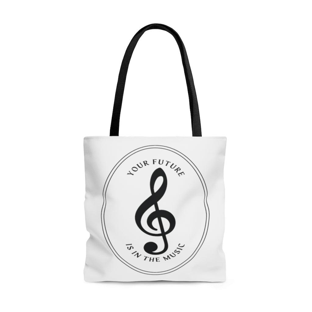 Your Future Is In The Music Tote Bag | Music Gifts Depot