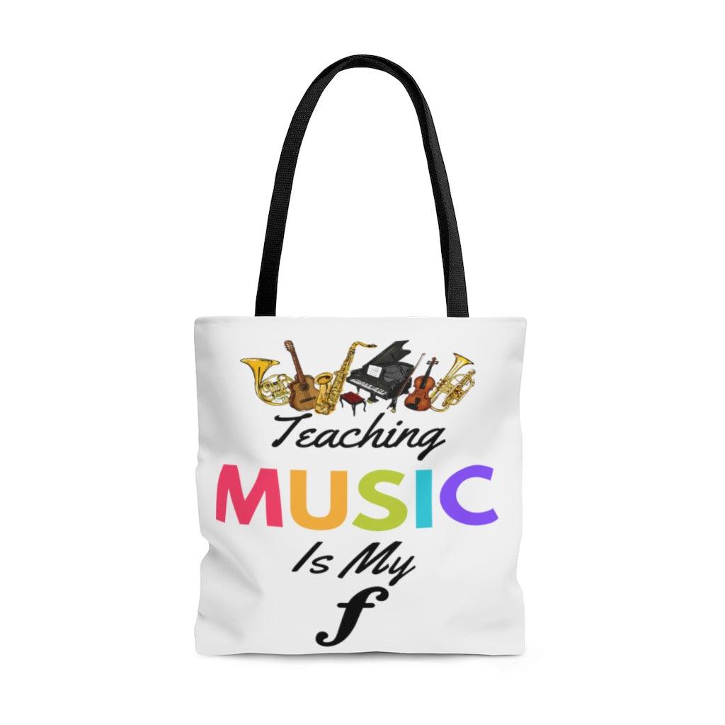 Teaching Music Is My Forte Tote Bag | Music Gifts Depot