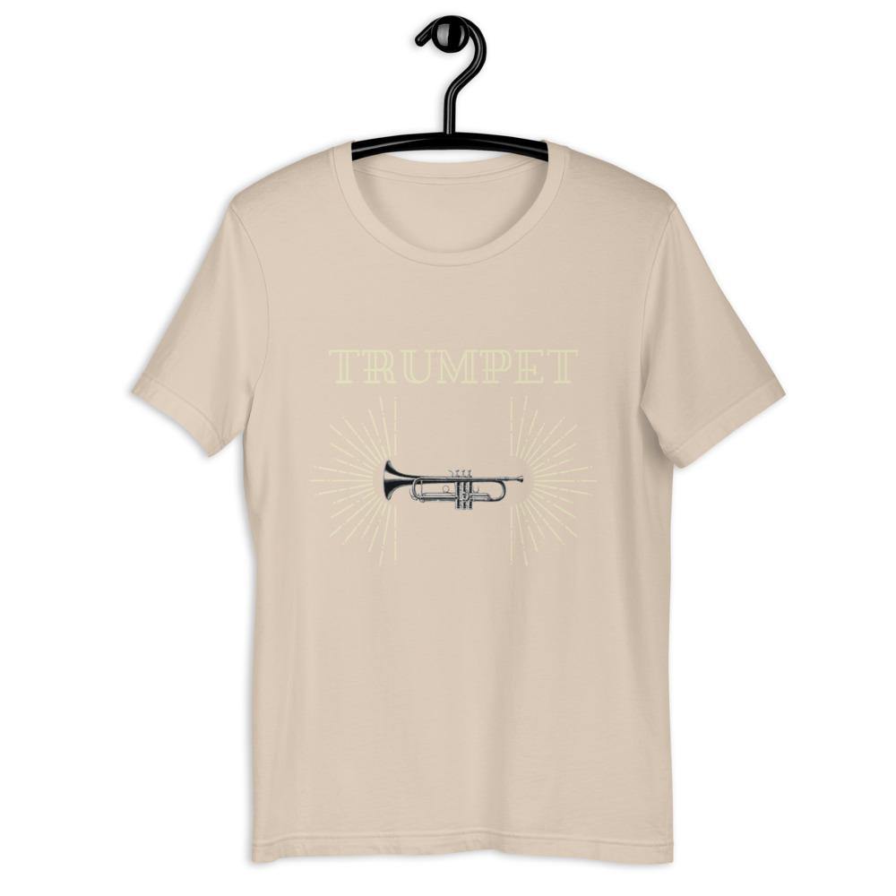 Art Deco Trumpet T-Shirt - Music Gifts Depot