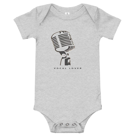 Vocal Lover Baby short sleeve one piece - Music Gifts Depot