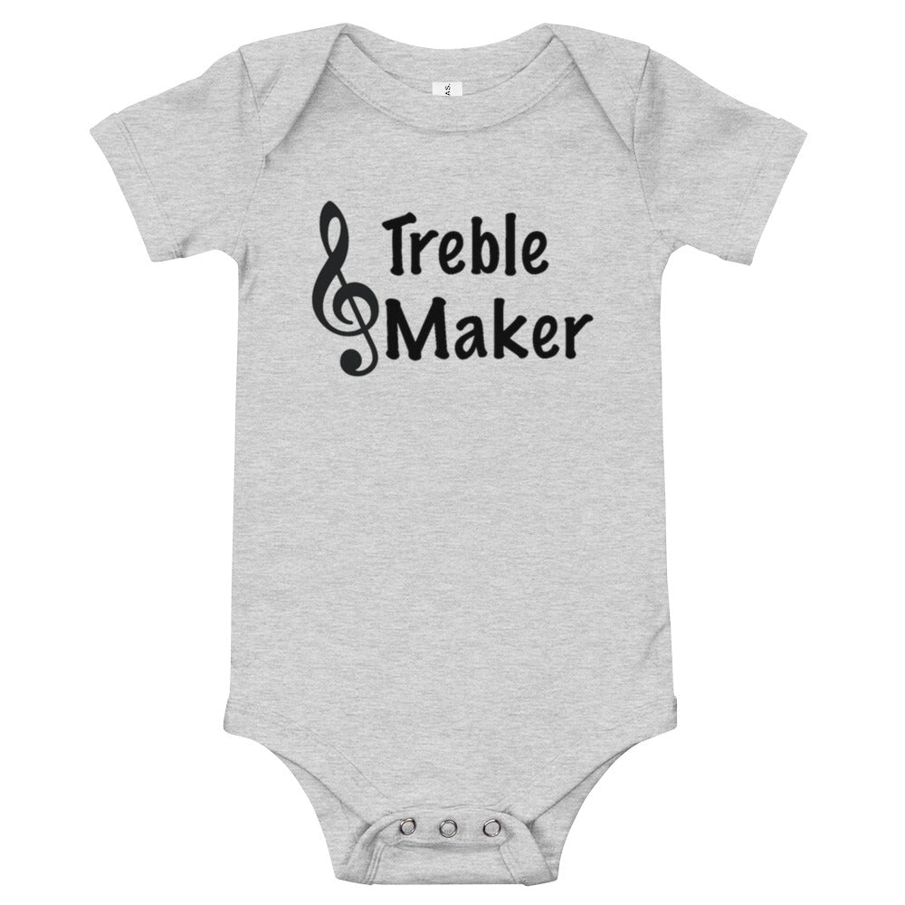 Treble Maker Baby short sleeve one piece - Music Gifts Depot