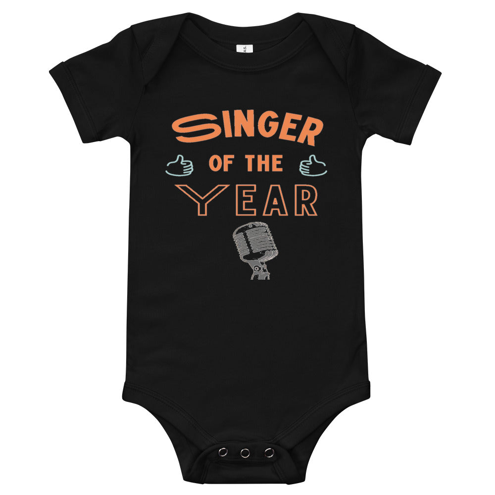 Singer Of The Year Baby short sleeve one piece - Music Gifts Depot