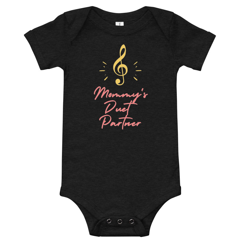 Mommy's Duet Partner Baby short sleeve one piece - Music Gifts Depot