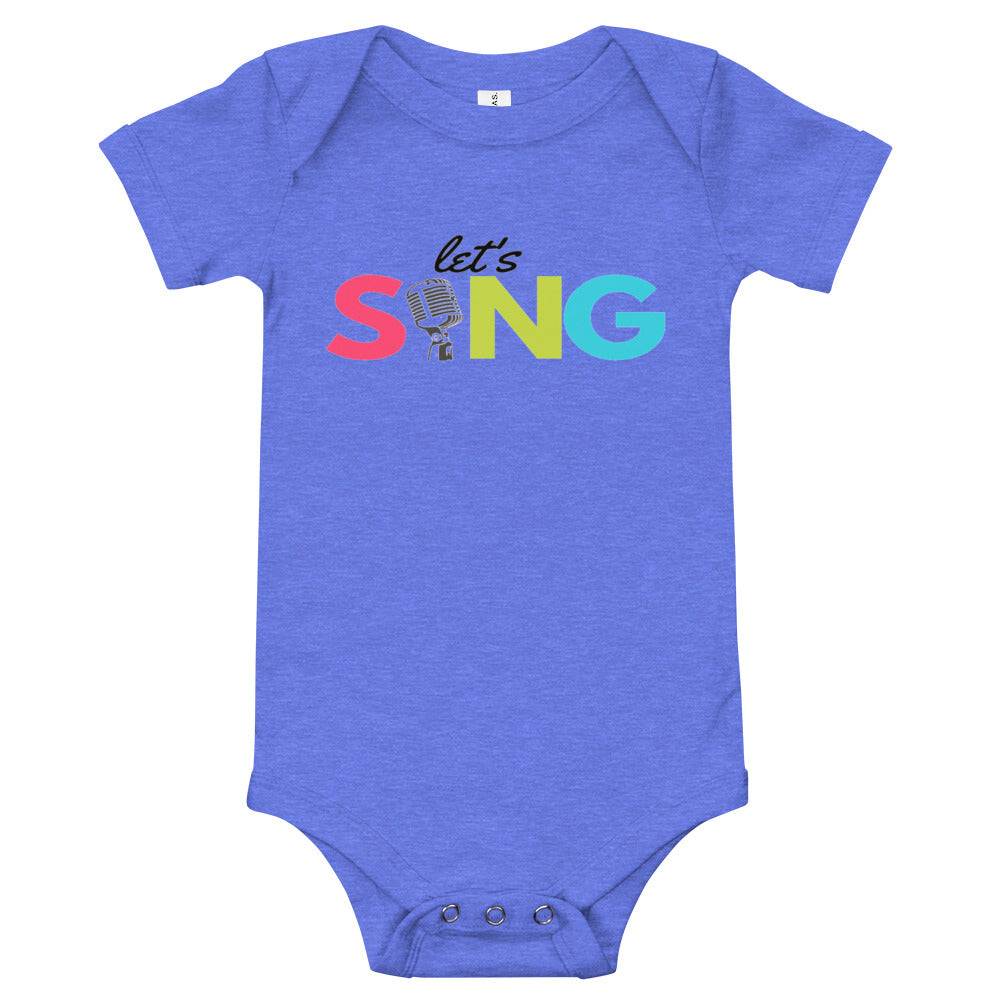 Let's Sing Baby short sleeve one piece - Music Gifts Depot
