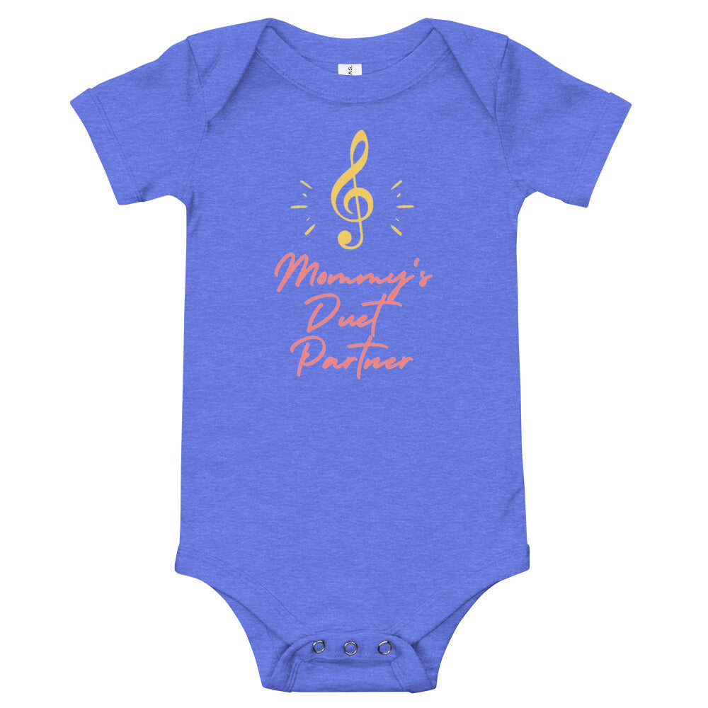 Mommy's Duet Partner Baby short sleeve one piece - Music Gifts Depot