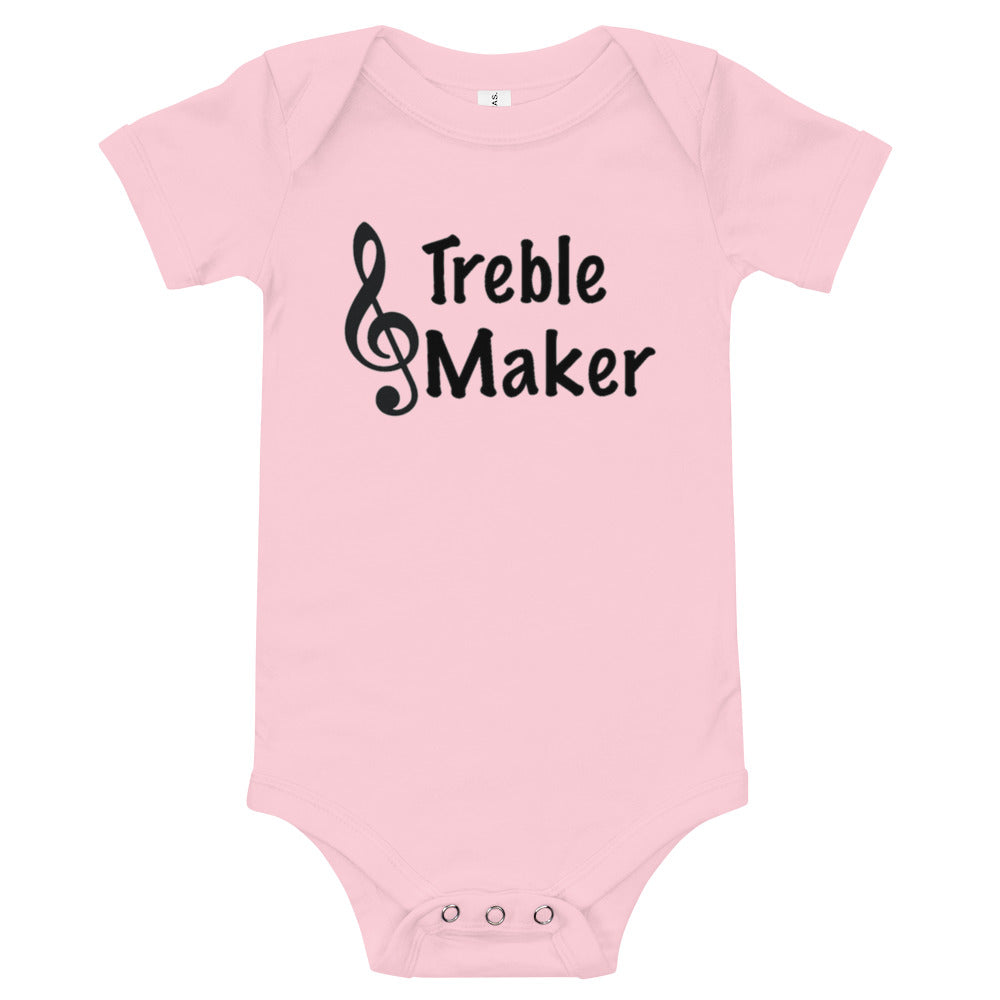 Treble Maker Baby short sleeve one piece - Music Gifts Depot