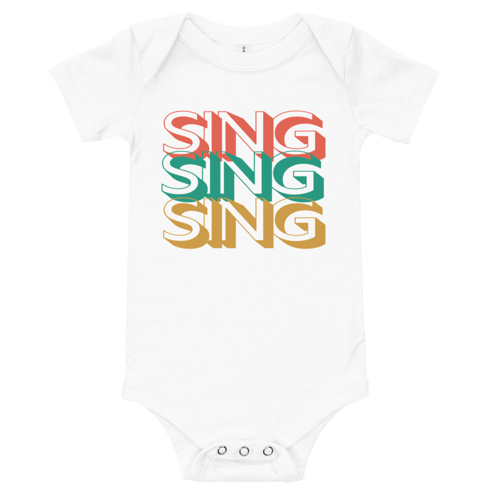 Sing Baby short sleeve one piece
