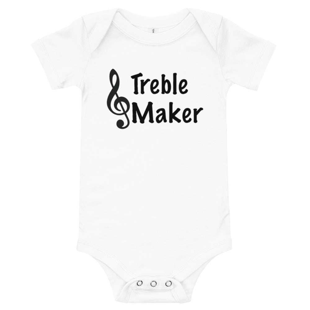 Treble Maker Baby short sleeve one piece - Music Gifts Depot