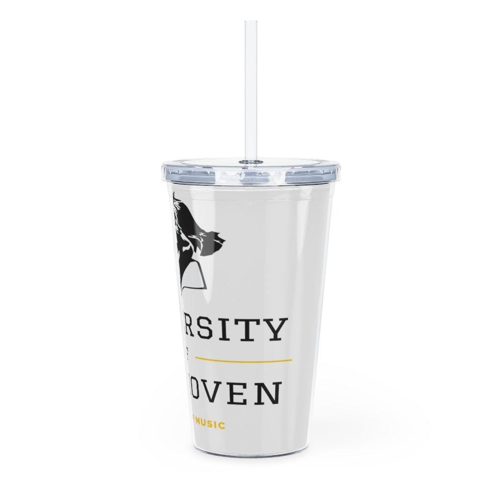 Beethoven Plastic Tumbler with Straw - Music Gifts Depot