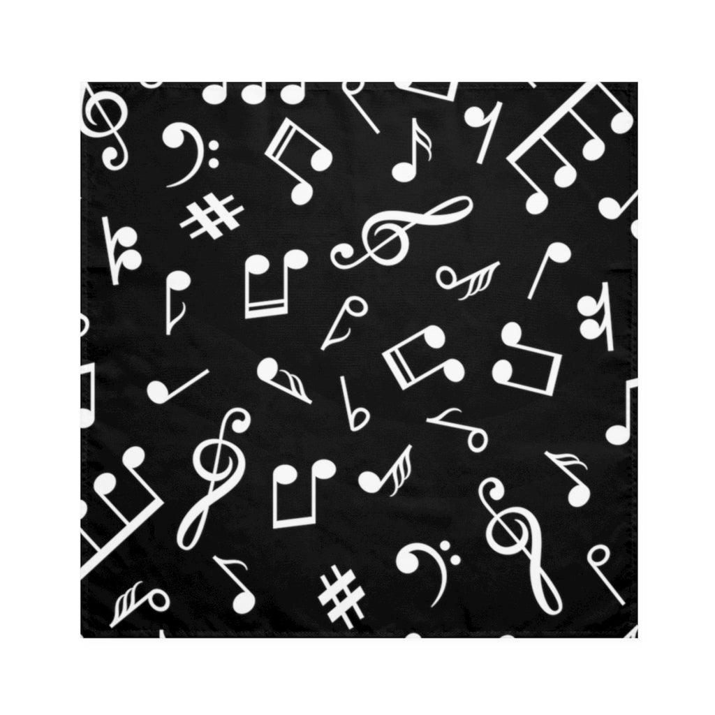 Black Music Note Cloth Napkins Set Of 4 - Music Gifts Depot