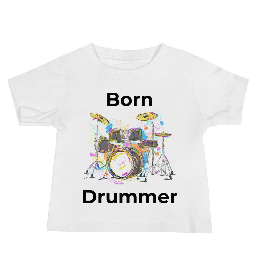 Born Drummer Baby Music Shirt - Music Gifts Depot