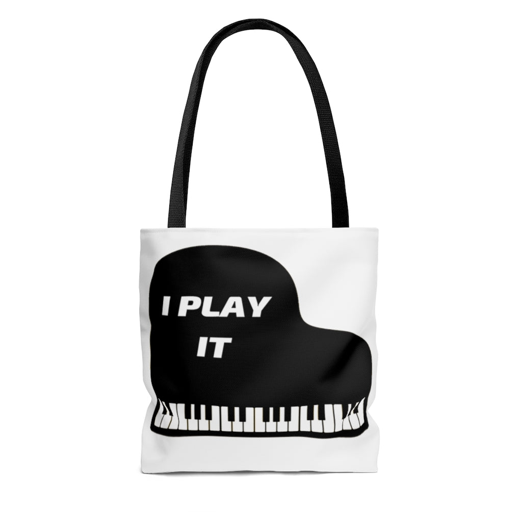 I Play It Piano Tote Bag | Music Gifts Depot
