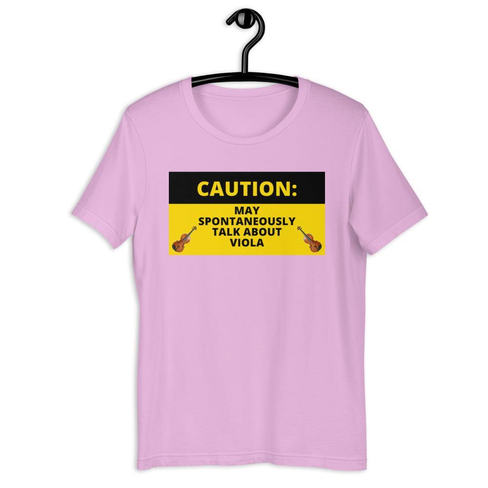 caution may spontaneously talk about viola T-Shirt - Music Gifts Depot