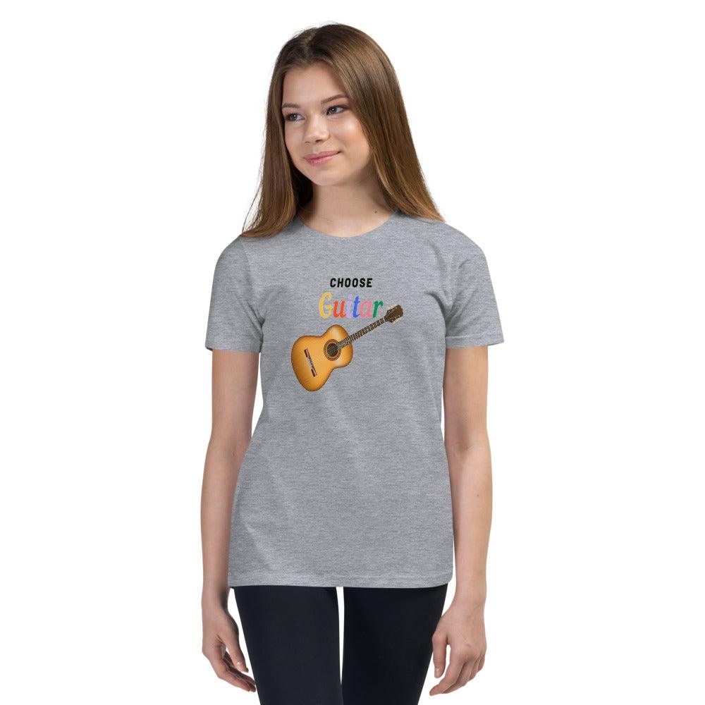 Choose Guitar Youth Kids T-Shirt - Music Gifts Depot