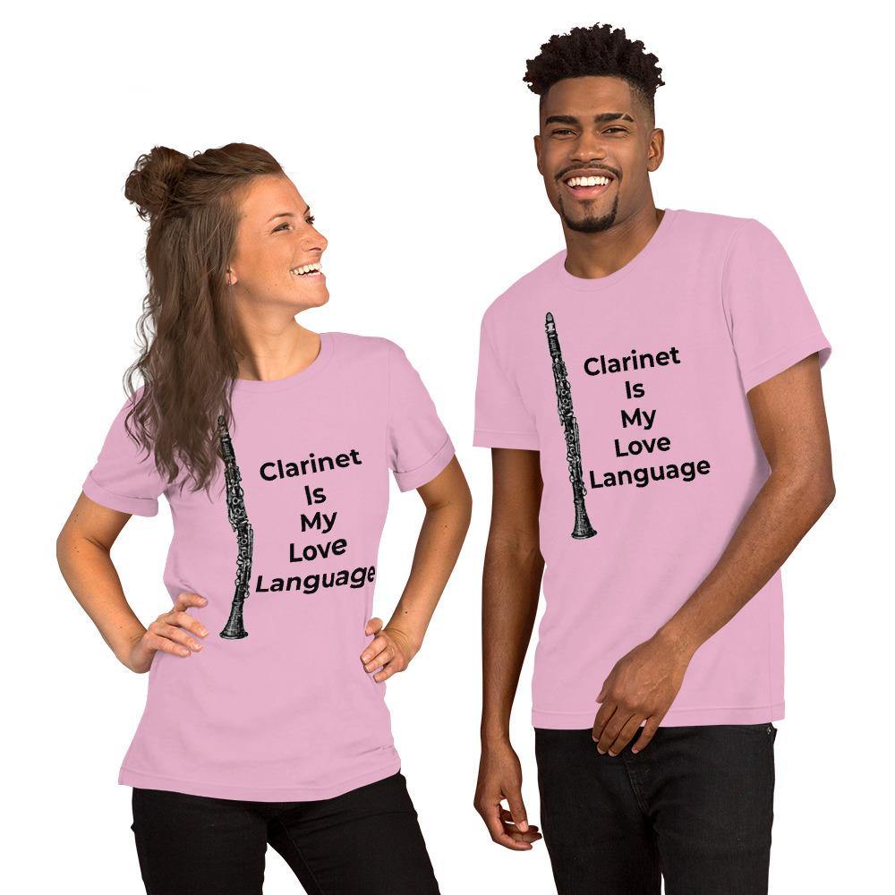 Clarinet Is My Love Language T-Shirt - Music Gifts Depot