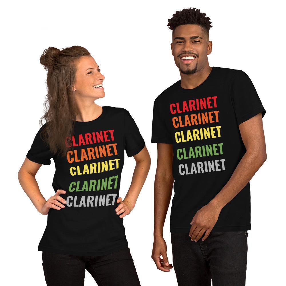 Colorful Clarinet T-Shirt - Music Gifts Depot