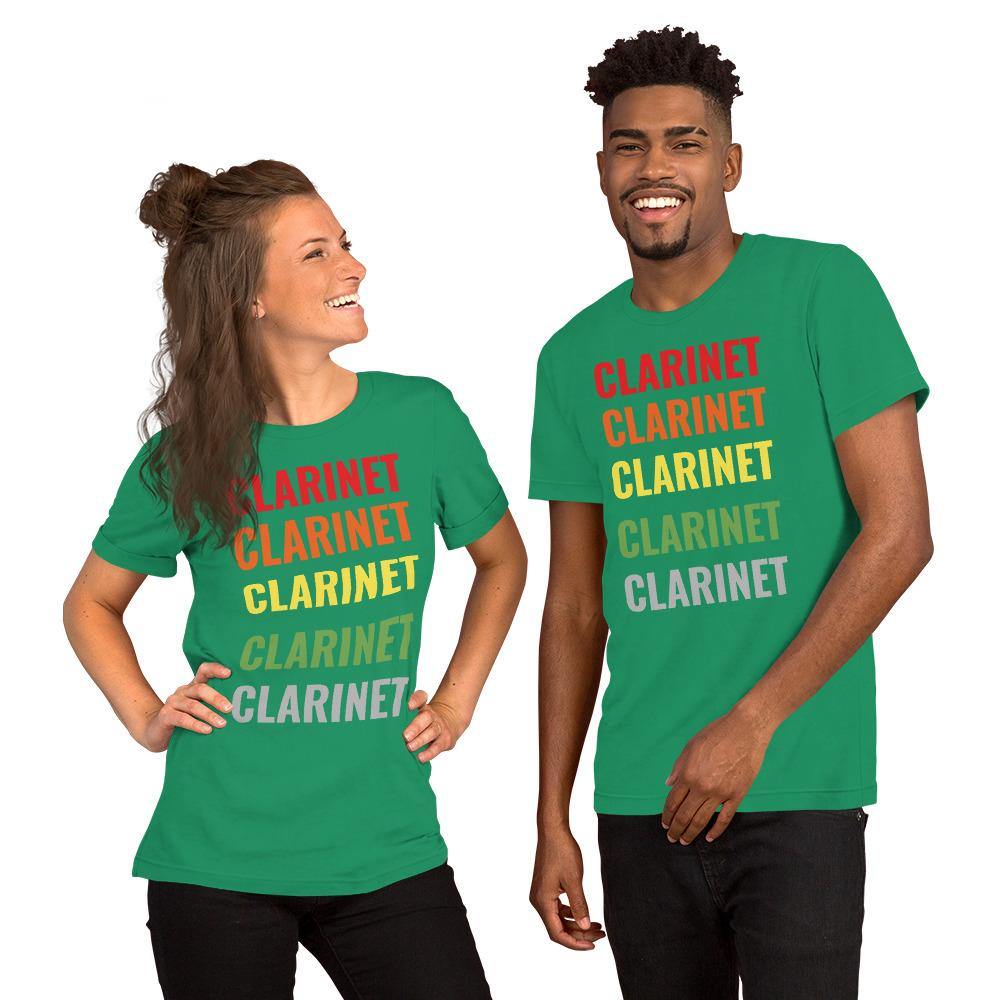 Colorful Clarinet T-Shirt - Music Gifts Depot