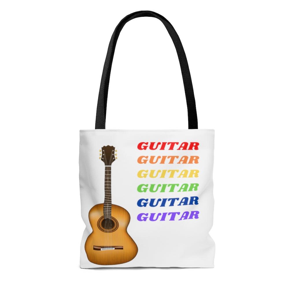 Colorful Guitar Tote Bag - Music Gifts Depot