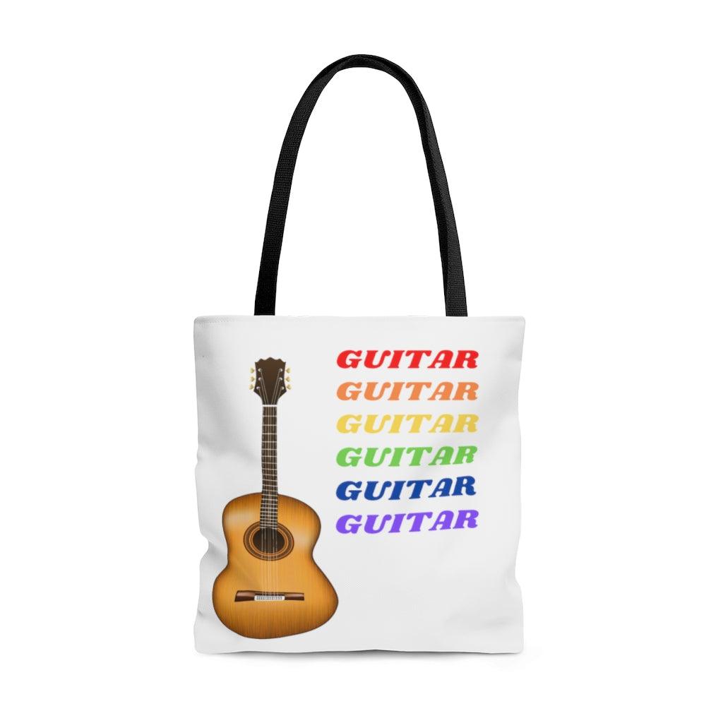 Colorful Guitar Tote Bag - Music Gifts Depot