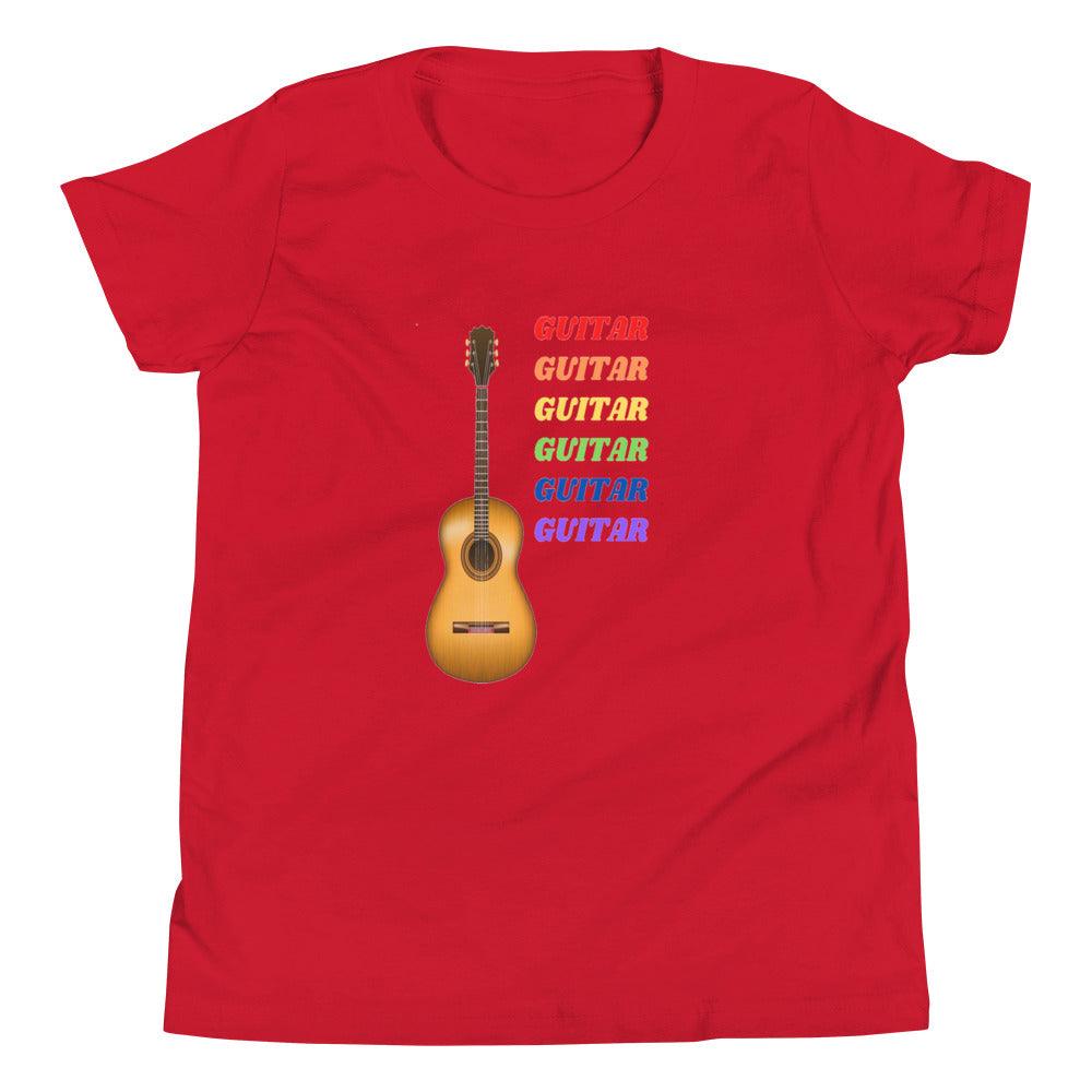 Colorful Guitar Youth Kids T-Shirt - Music Gifts Depot