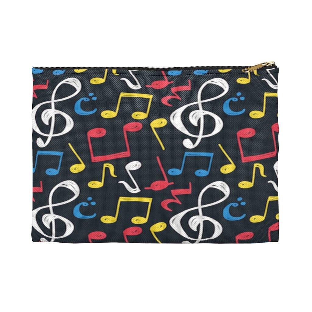 Colorful Music Note Accessory Pouch - Music Gifts Depot