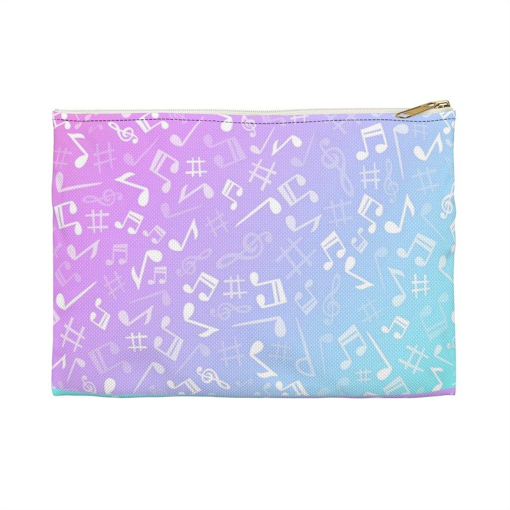 Colorful Music Note Accessory Pouch - Music Gifts Depot