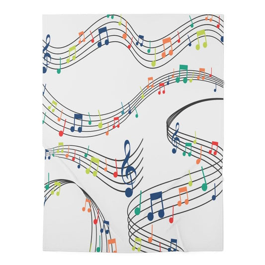 Colorful Music Note Baby Swaddle Blanket - Music Gifts Depot