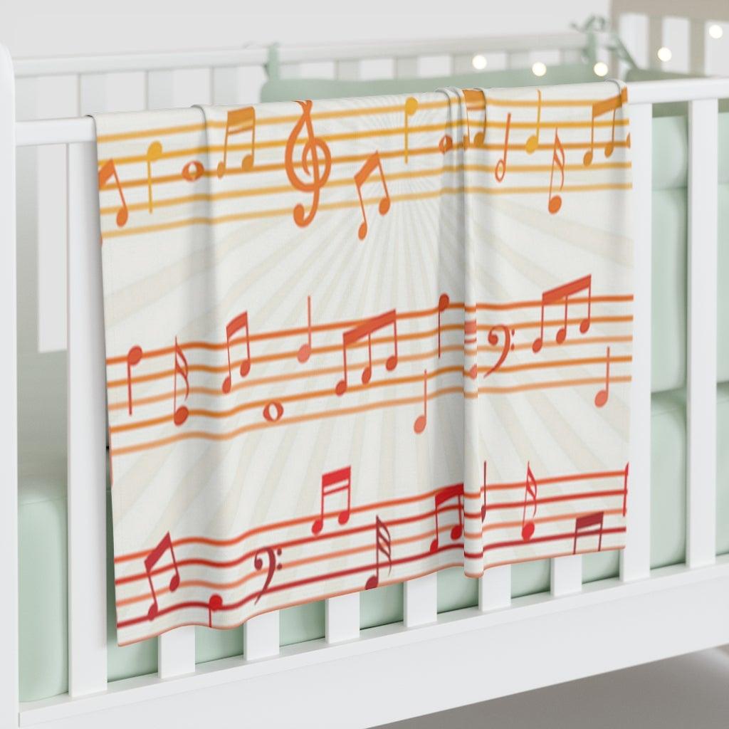Colorful Music Note Baby Swaddle Blanket - Music Gifts Depot