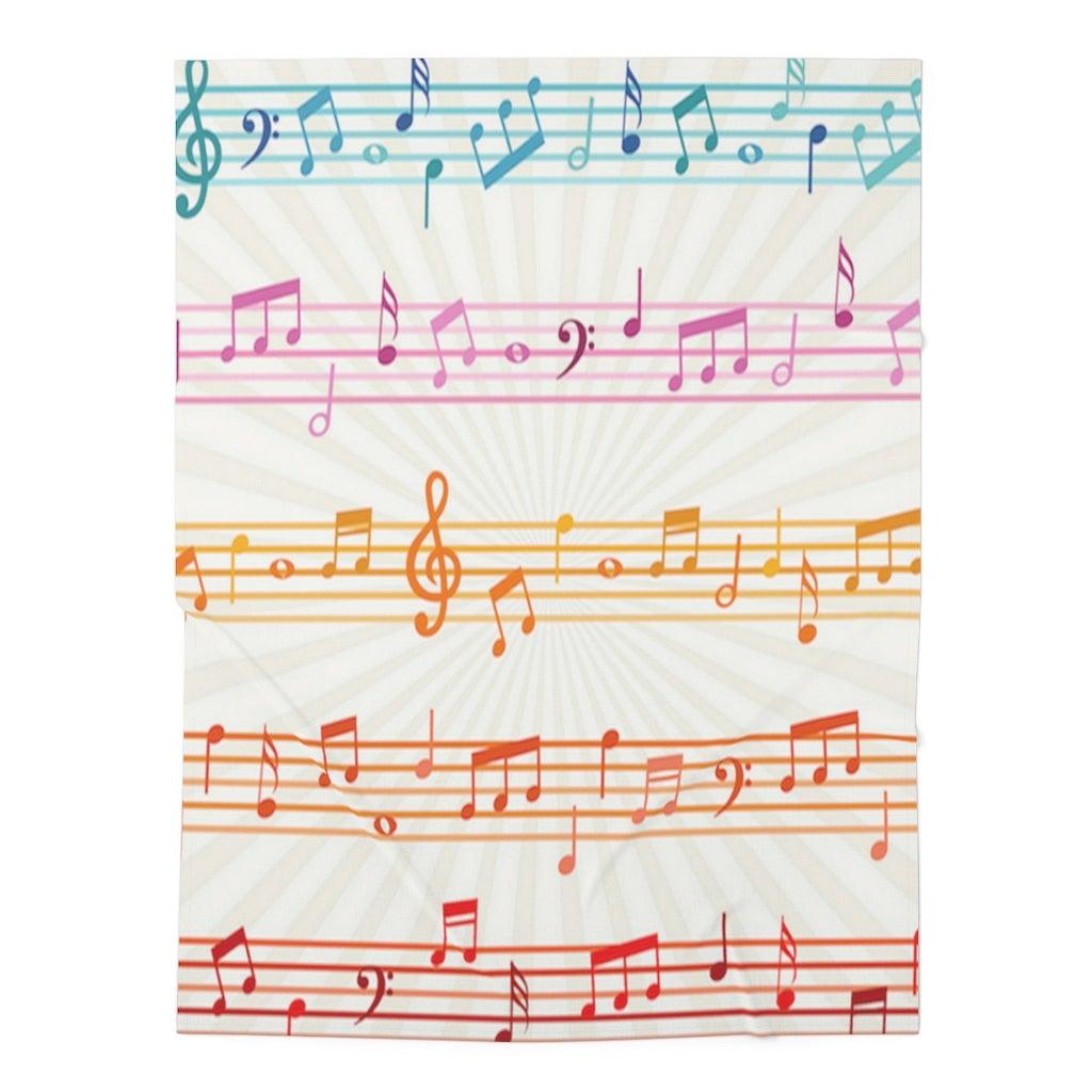 Colorful Music Note Baby Swaddle Blanket - Music Gifts Depot